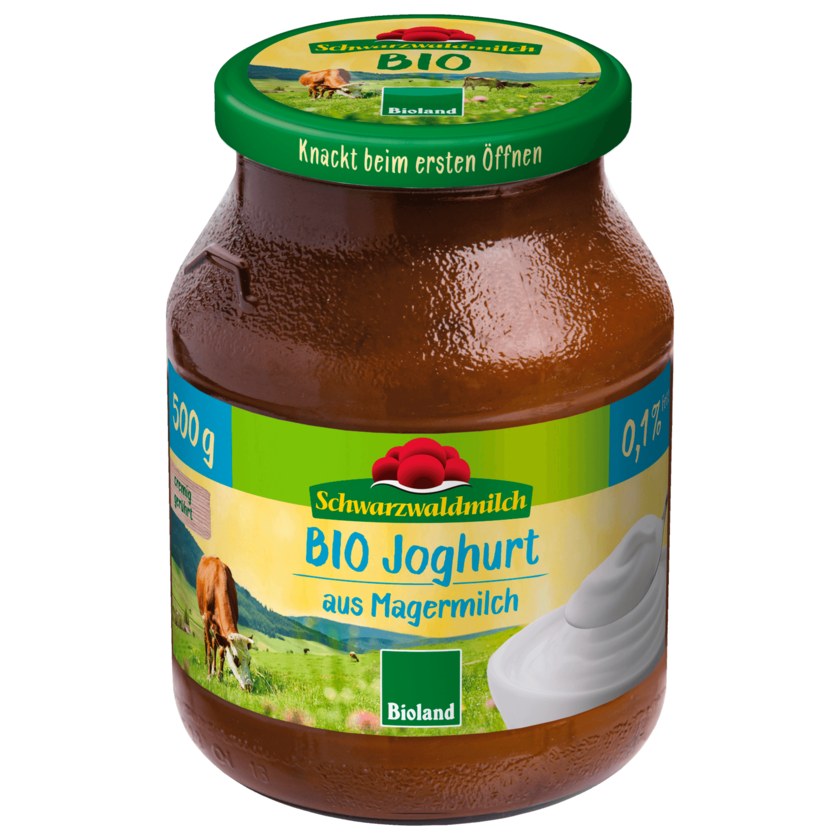 Schwarzwaldmilch Bio Joghurt 0,1% Fett 500g Glas